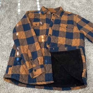 Men’s large coat with fleece lining